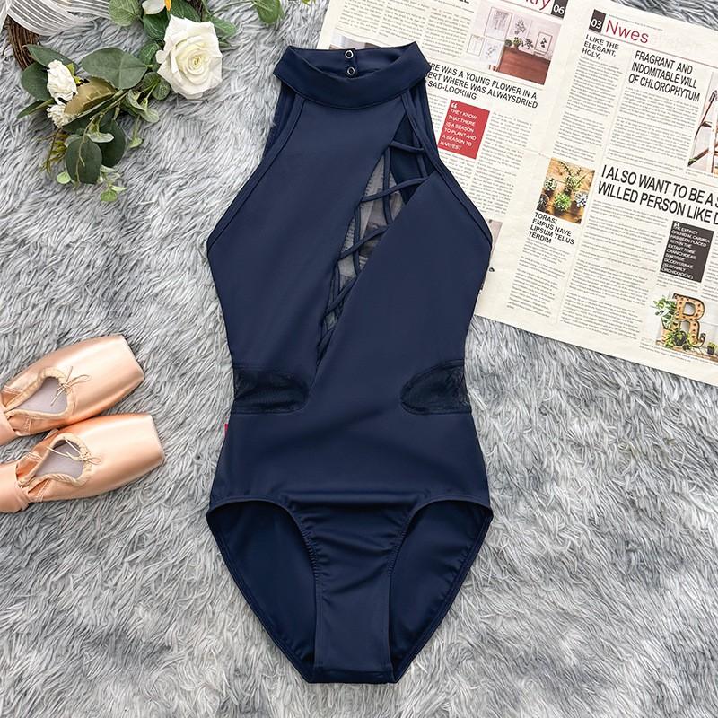 Womens Ballet Practice Leotard Dancewear Gymnastics Yoga Outfit In Magic Pink Cotton Blend With Spandex
