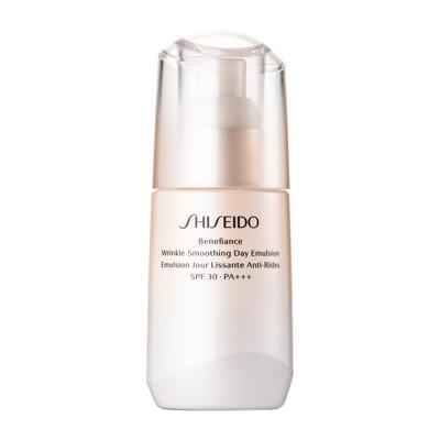SHISEIDO Benefiance Дневная эмульсия для разглаживания морщин 75 мл SPF30 Для использования Цветочно-зеленый аромат Защита от УФ-излучения Сухие мелкие морщины Shiseido [Официальный] PA+++