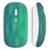 Wireless Mouse - Green - 3D Design - Compatible Mac and PC - USB Key Included - Green Color