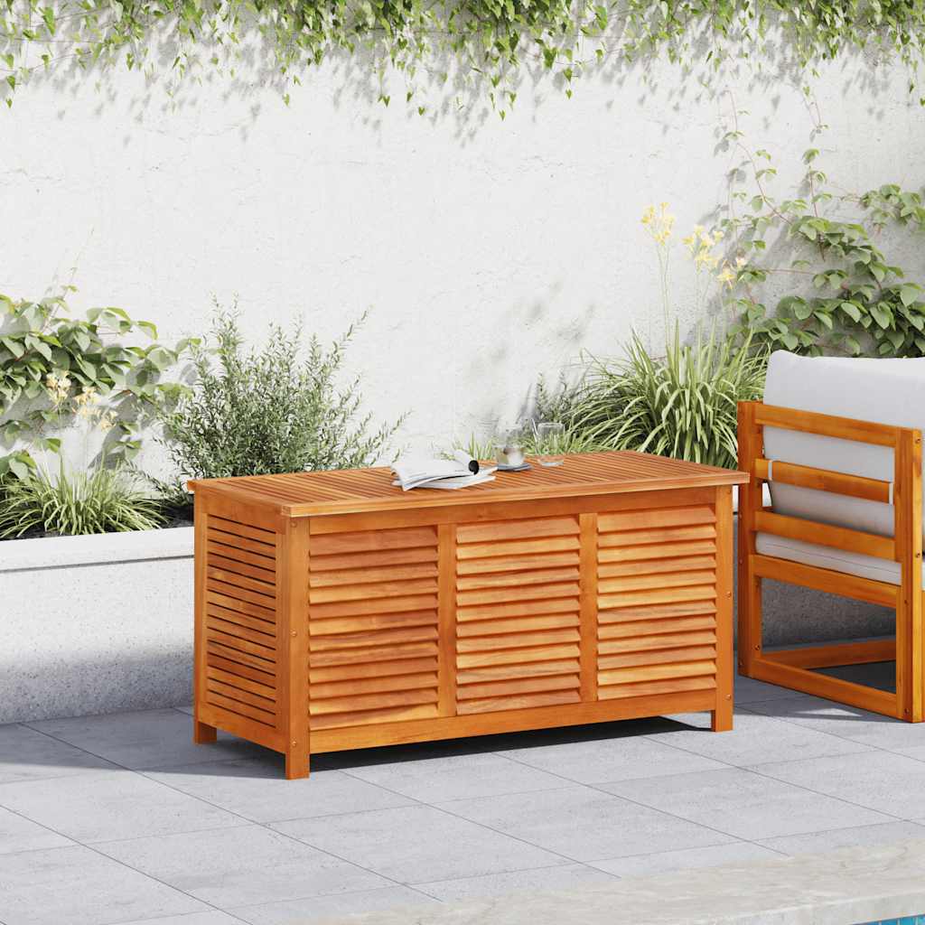 Garden Storage Box with Ventilation Slits 113 x 50 x 56 cm Solid Acacia Wood