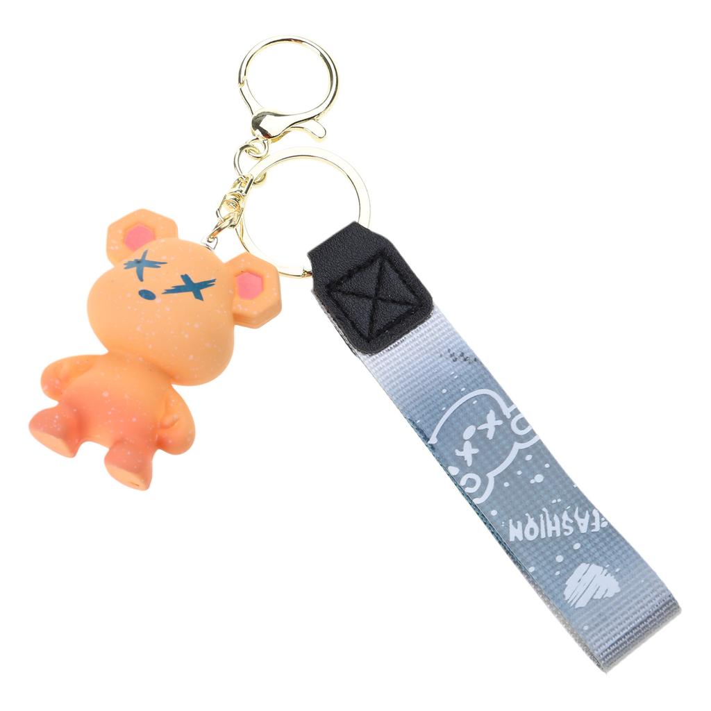 Creative Cartoon Animal Bag Pendant Color Changing Bear Keychain for Men Women Boys and Girls