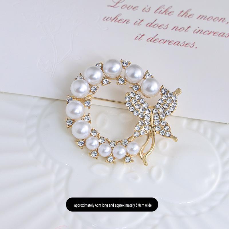 Exquisite Butterfly & Rose Camellia Brooch - Elegant Flower Corsage for Women's Suit Coats