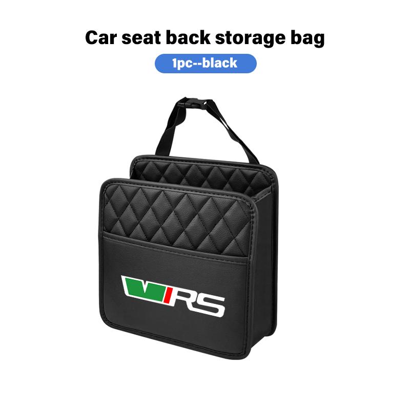 AAABR1 For Skoda Multifunction Car Backseat Storage Bag Tissue Water Cup Holder Auto Organizer Accessories Octavia A5 A7 RS Fabia