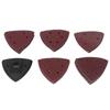 51PCS Detail Sanding Pads Kit 6 Dust Removal Holes 3.5in Triangular Sandpaper for Wood Metal