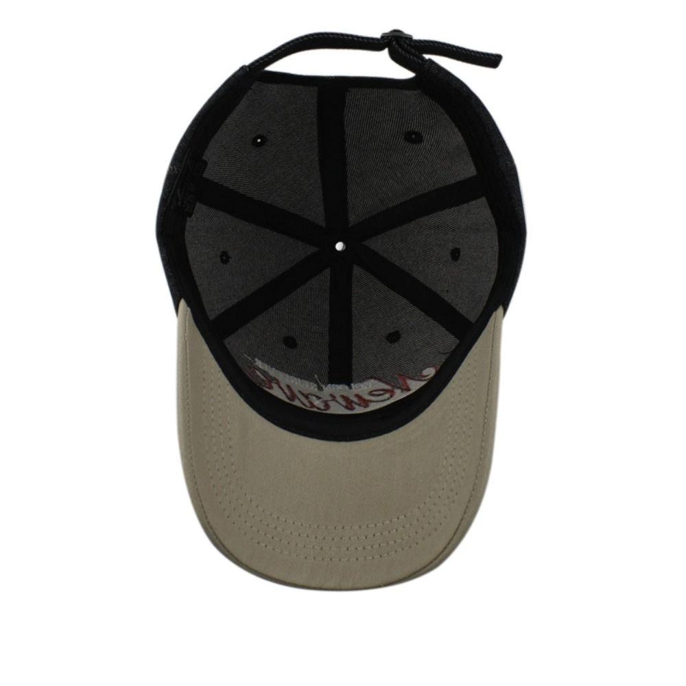 Denim Letter Baseball Hat Korean Snapback Cap Trendy Peaked Cap Men Women