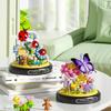 Non-Toxic Insect Immortal Flower Garden Building Blocks Toys With Display Cover Sunflower Mini Bricks Block Toy Kids Children'S Day Gifts
