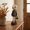 Креативный подарок для друзей Хэллоуин Тыква/Скелет Фигурка, Смоляной Настольный Орнамент, Ретро Мультяшный Жуткая Атмосфера Декор Комнаты Гуманоидная Статуя
