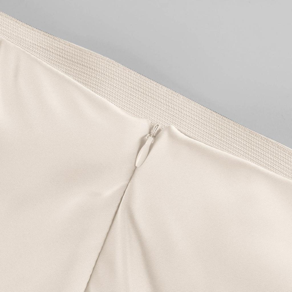 Women's High Waist Skirt Women's A-line Skirt Summer Solid Color Midi Skirt High Waist