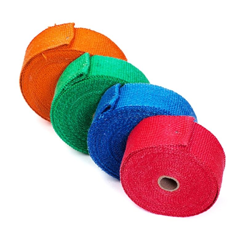 5M Термолента для выхлопной системы Коллектор Приемная труба Высокотемпературная Бандажная лента Мотоцикл