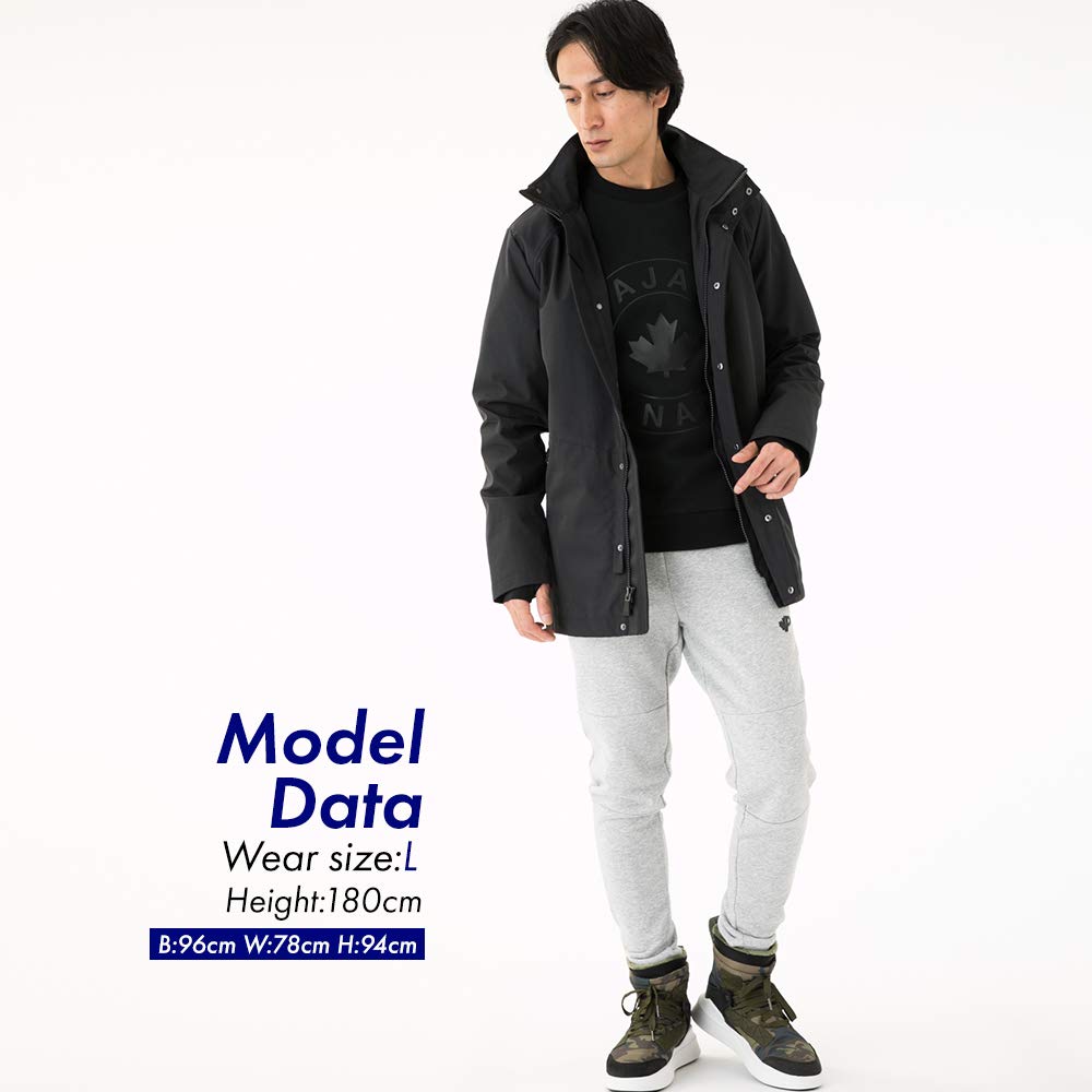 Pajar EWAN Rain Jacket Mountain Parka Rain Wear Outer Coat [Pajar] (Black, S)