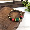 BLINGBAY Женский браслет из бисера Ретро браслет в непальском стиле Нефритовый агат Браслет-колокольчик ручной работы Женственные и универсальные украшения в этническом стиле