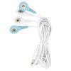 4 In 1 Electrotherapy Electrode   Electric Shock Wires Cable for Tens Massager