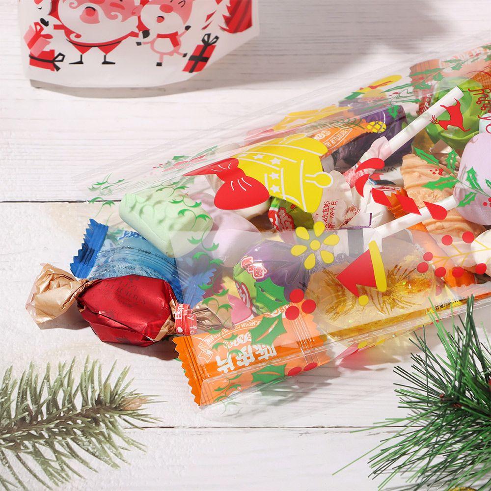 Дед Мороз Пряничный Рождественские Подарочные Пакеты Конфеты Целлофановый Пакет Упаковка для Печенья Выпечка Упаковка