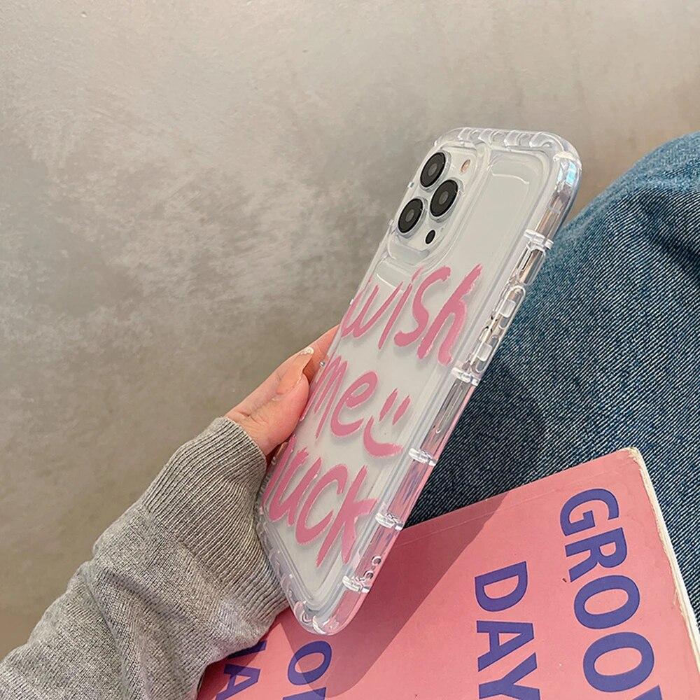 Love Heart Phone Case For iPhone 13 Case iPhone 14 15 Pro Max 11 12 XR XS X 7 8 15 Plus SE Cute Flower Shockproof Bumper Cover
