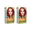 Nisha Crème Hair Color, Permanent Red Hair Dye Color, 100% Gray Coverage, Cherry Red, 4.23 Oz (Pack of 2)