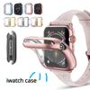 Чехол для Apple Watch, чехол для iWatch Series 5, 6 SE, 3, 4, аксессуары, мягкий универсальный бампер из ТПУ, защитная пленка для экрана для iWatch 38 мм, 40 мм, 42 мм, 44 мм