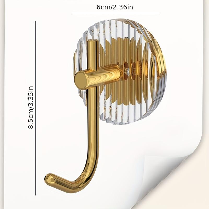 Роскошные крючки для полотенец, акриловые настенные крючки, самоклеящиеся крючки без сверления, идеально подходят для ванной комнаты, спальни, кухни, гостиной, подвесного хранения