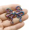 Colorful Alloy Python & Antique Silver Pendant - DIY Halloween Jewelry Accessory