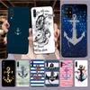 Blue Anchor Art Soft Phone Cover For Samsung Galaxy A32 A12 A52 A41 A42 A33 A13 A50 A51 A20E A11 A40 A30s A71 A21S A20S A70 Case