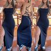 Сексуальное бандажное платье, элегантное летнее платье Y2K для женщин, леди, готика, повседневное, облегающее, без рукавов, с открытой спиной, на бретельках для вечеринок 