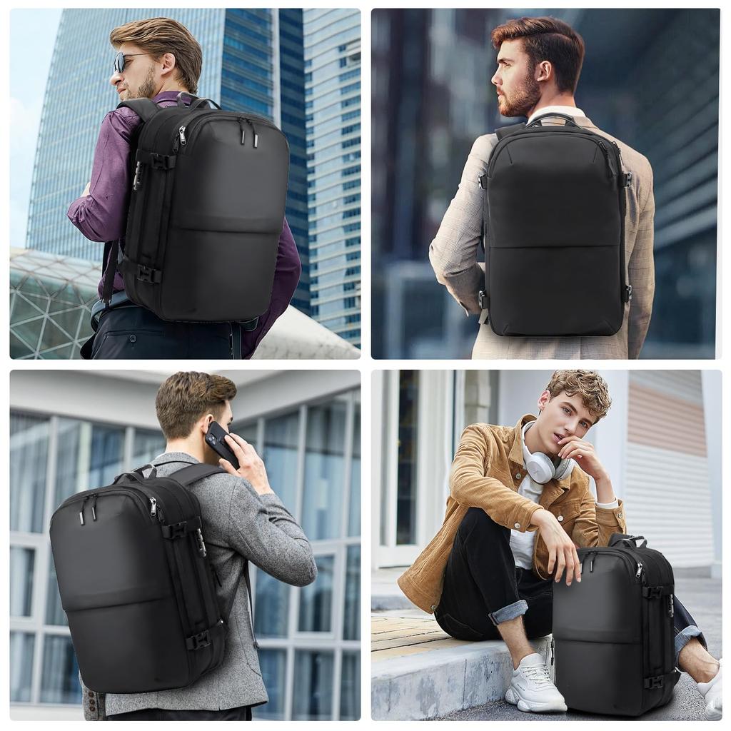 Вакуумный компрессионный воздушный вакуумный рюкзак для совместим с большим TSA компрессионным деловым 14 расширяемым рюкзаком [OPOALO] Рюкзак, Мужской, 17" ПК,