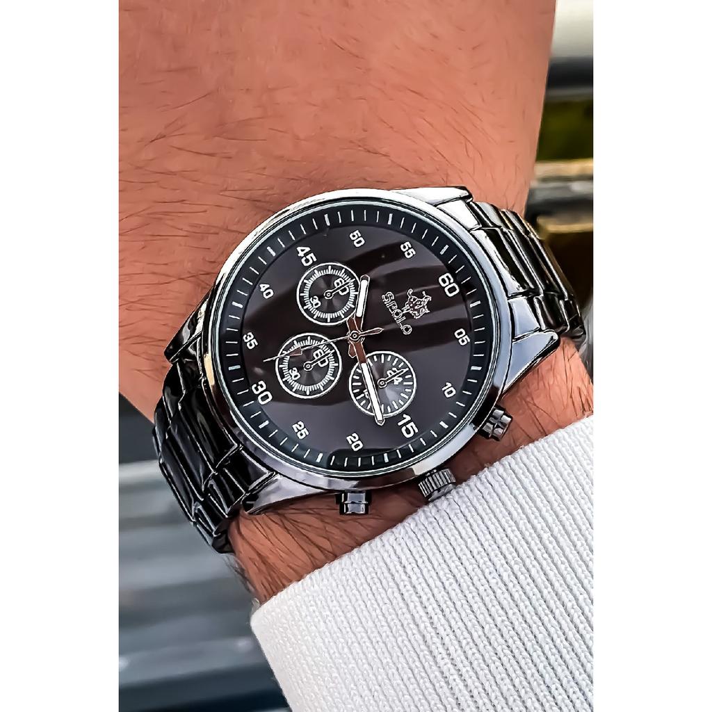 Men's Watch Card Holder Belt Wallet Prayer Beads Bracelet Suit Combination Set Gift For Lovers Engagement Special