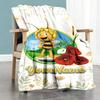 Biene Maja Customize Text Blanket Throw Customizable Blanket Ultra-Soft Versatile for Sofa Livingroom Bedding Chair Four Seasons Multipurpose