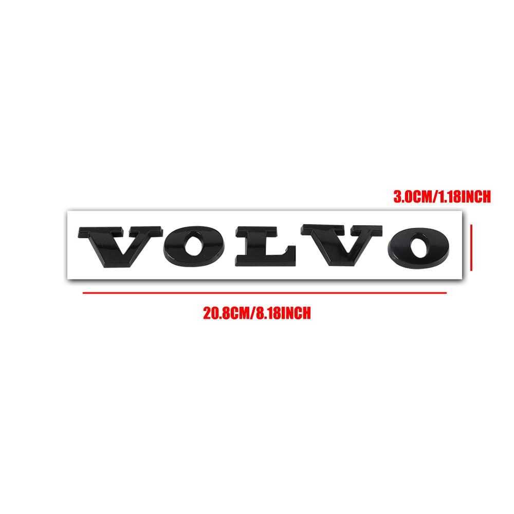 AABBE1 1pc 3D ABS Plastic Car Trunk Badge Volvo Letter Emblem Sticker Decal For volvo S80L XC60 XC90 S60 S80 V40 Accessories Styling