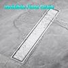Quick Drainage Rectangular Floor Drain 304 Stainless Steel Deodorant Drainage  Kitchen