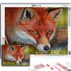5D DIY Алмазная картина Вышивка крестом Животное Лиса Алмазная вышивка Мозаика Настенное украшение для дома