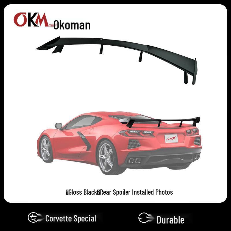 Chevrolet Corvette C8 (2020-2024) Tail Wing Spoiler for Modification