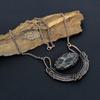 Larvikite Gemstone Copper Wire Wrap Handmade Beautiful Natural Jewelry Necklace For Mother
