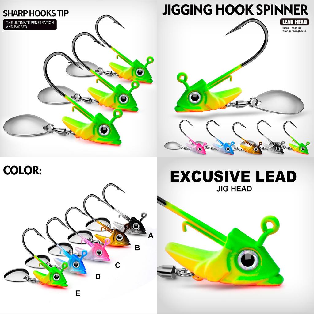 Proberos Jig018 Рыболовная приманка с джиг-головкой и мягкой рыбой Вес 7 г 10 г 15 г Идеально подходит для донной рыбалки в Северной Америке