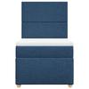 Maison Exclusive - Sommier à lattes de lit avec matelas Bleu 90x200 cm Tissu