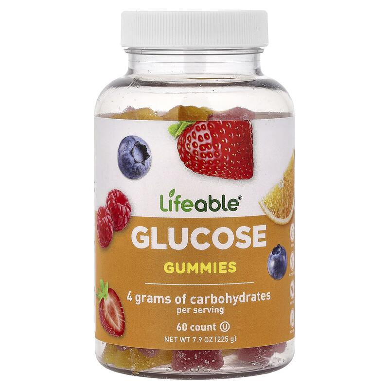 Glucose Gummies, Mixed Fruit, 60 Gummies