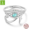 Eye Of Horus Opal Ring Luxury S925 Silver Ring Jewelry