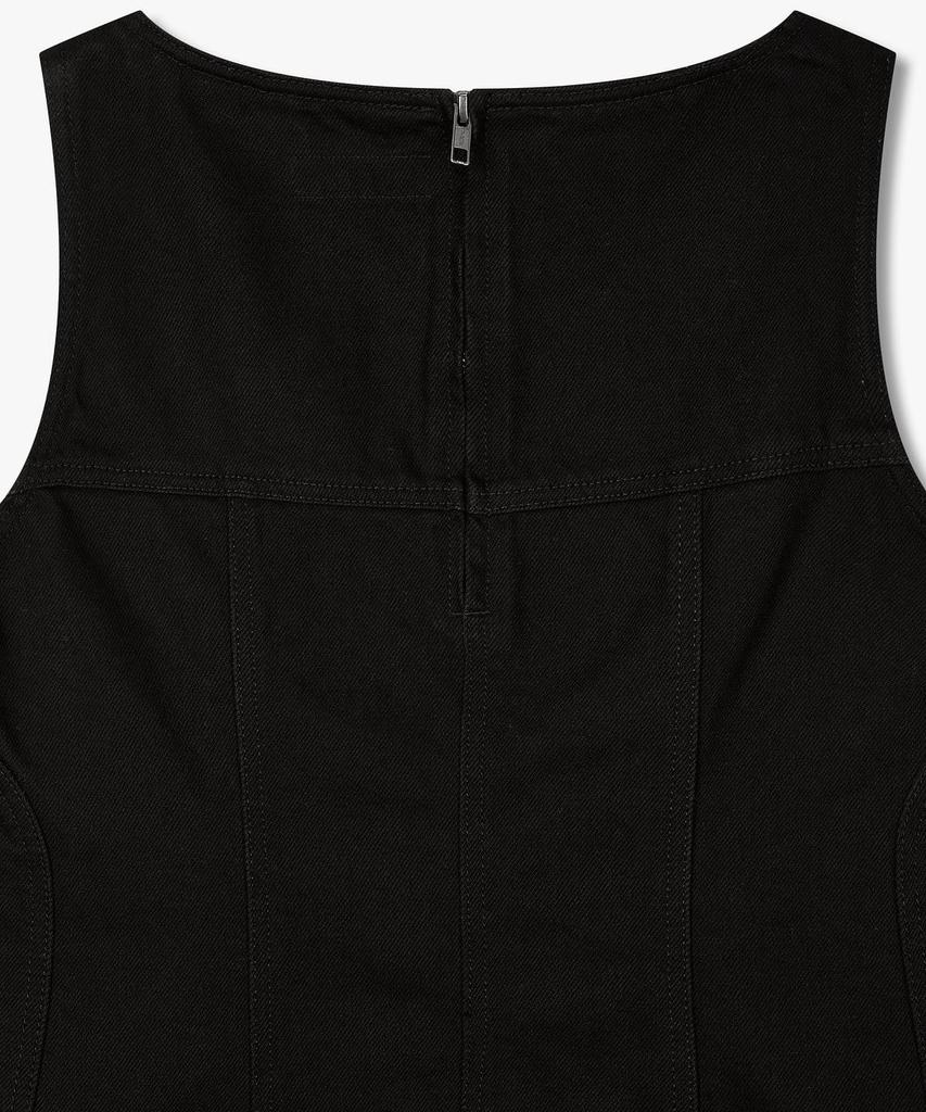 STUDIO TOMBOY Denim Slim Sleeveless Dress_Black 9106241203
