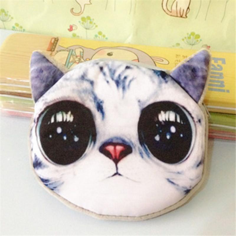 Кошелек для монет Кошка Мяу Звезда Собака Кошелек Милый Мультяшный Подарок Сумка для монет и карт Сумка для ключей Кошелек для монет Сумка-клатч Оптом