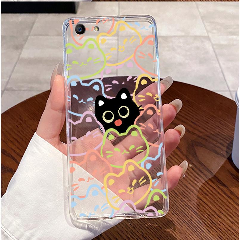 Case For Oppo A83 Oppo CPH1729 Clear Luxury Cute Love Heart Rabbit Funny Pattern Phone Case Soft TPU Silicone Bumper Back Cover