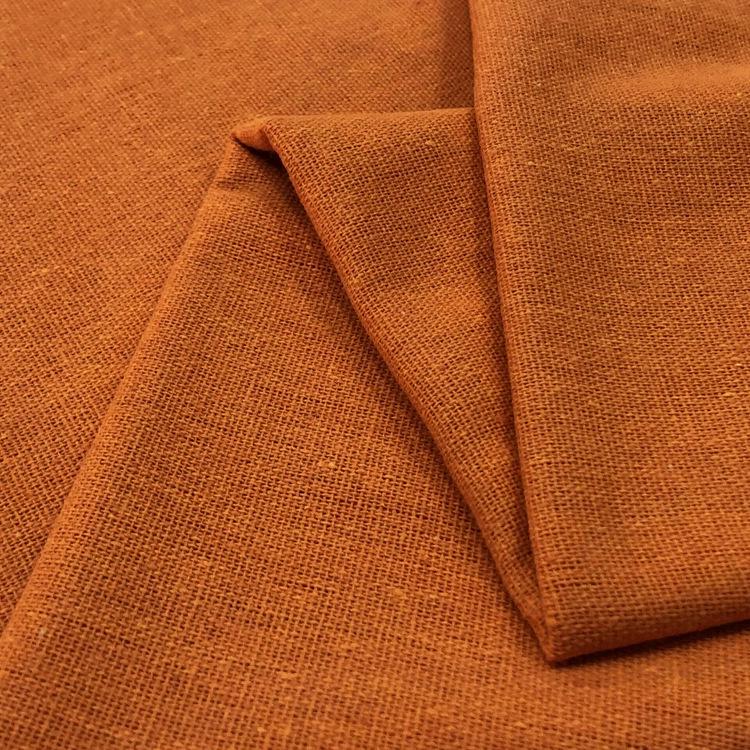 Утолщенная однотонная хлопчатобумажная и льняная ткань: Идеально подходит для диванов, штор, скатертей, фотофонов, подушек и спинок.