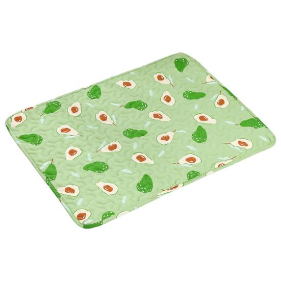 Коврик для домашних животных с мультяшным животным принтом, спальный коврик для собак, летняя влагопоглощающая нескользящая подушка для отдыха для кошек для маленьких домашних животных