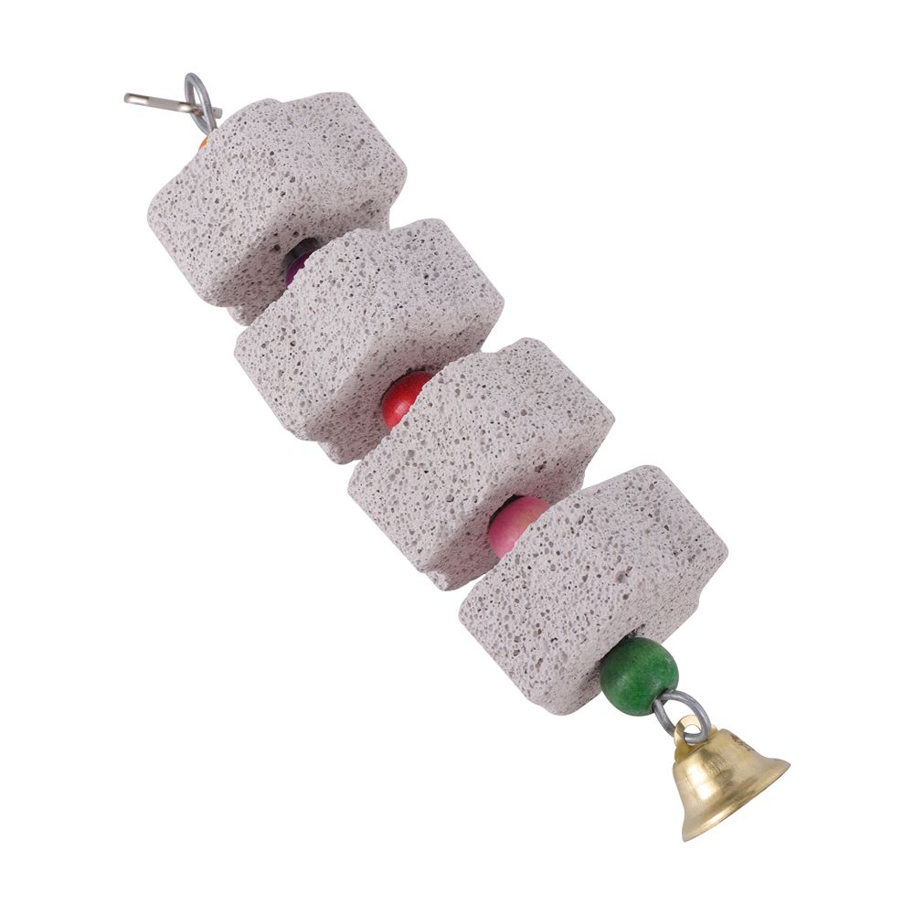 Home Tearing Pet Supplies Chewing Mineral Parrot Grinding Stone Bird Chew Toy Hanging Block