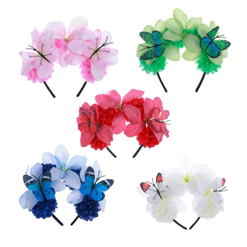 Ободок-fascinator с бабочкой Королевская бабочка Ободок с бабочкой Короны Головной убор для женской чайной вечеринки Костюм на Хэллоуин