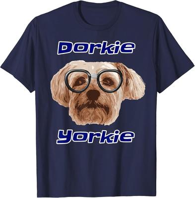 Yorkie Dorkie Yorkshire Terrier Lover T-Shirt Dog Nerd Gift T-Shirt for Men Wome