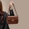 Premium Sense Niche Design Armpit Bag Leather Women's Bag Spring and Summer Tofu Bag Shoulder Messenger Bag