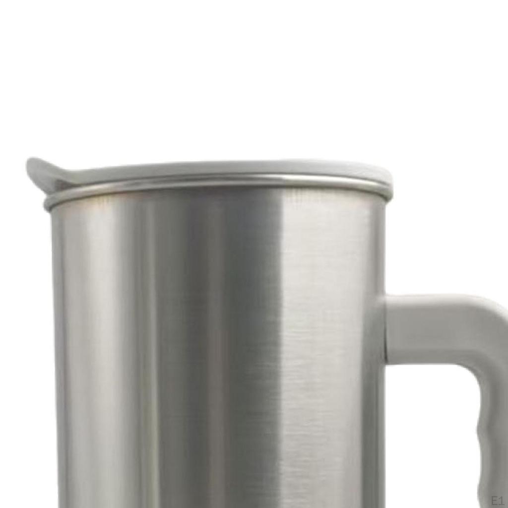 Stainless Steel Pitcher Beverage Container Water Bottle with Lid for Household Hotel