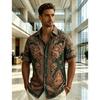 Unisex Ethnic Style Tribal Totem Graphic Hawaiian Shirts Fashion 3D Printed Shirts Tops Summer Short Sleeves Men Women Blouse Shirt