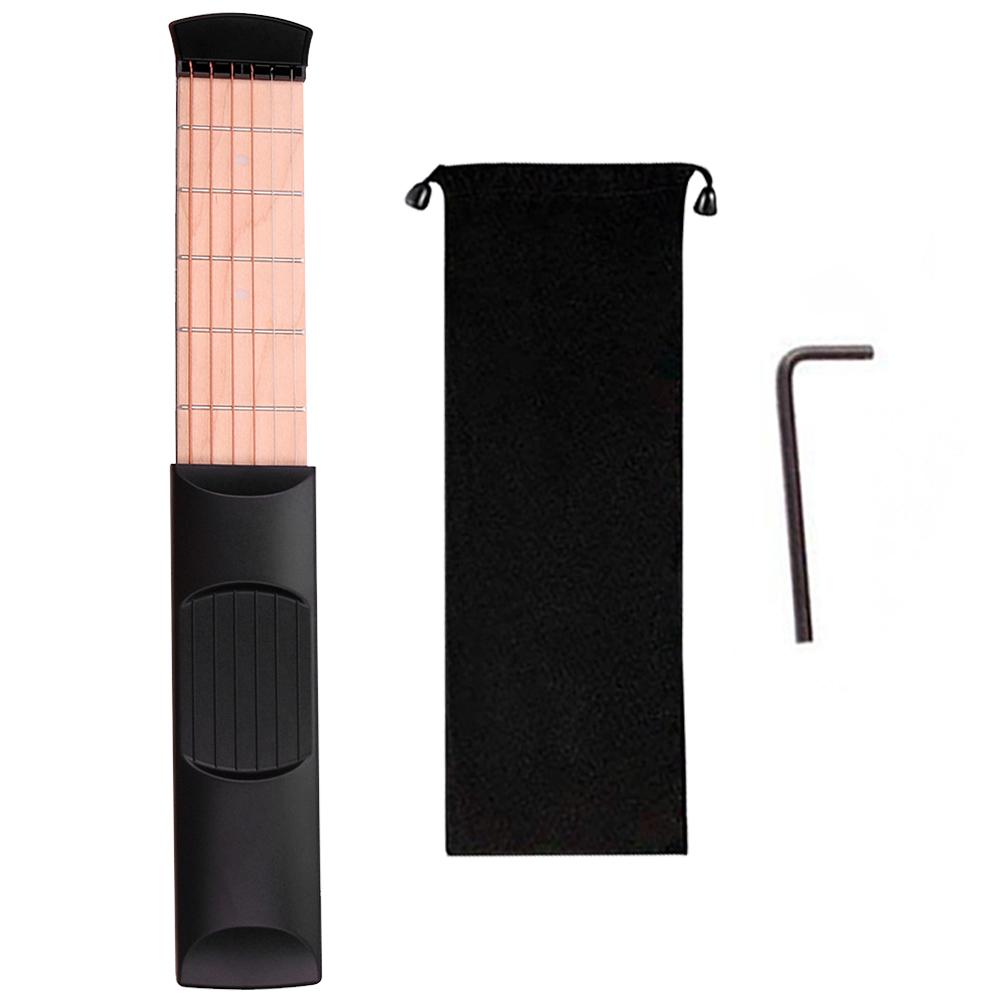 4/6 Fret Portable Pocket Guitar Neck Chord Trainer Wooden Guitar Practice Tool Guitar Chord Trainer for Beginners