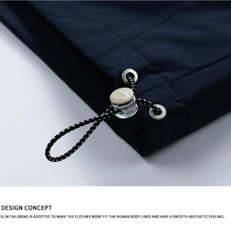 Мужская водонепроницаемая куртка нового стиля Ruffian Beautiful Collocation Color Tide Brand Tooling Storm Jacket Весенне-осенняя свободная удобная мужская одежда с капюшоном