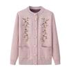 Women's Warm Knitted Cardigan Sweater for Middle-Aged & Elderly